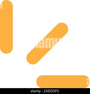 Icona di enfasi gialla. sorpresa e stupore. vettori. Illustrazione Vettoriale