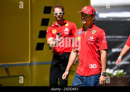 21 giugno 2024, MontmelÃ, Mezzolombardo, Spagna: Il pilota monegasco CHARLES LECLERC (Scuderia Ferrari) viene visto durante il Gran Premio di Spagna FIA di Formula 1 2024 sul circuito di Barcellona-Catalunya a MontmelÃ², Spagna. (Credit Image: © Daisy Facinelli/ZUMA Press Wire) SOLO PER USO EDITORIALE! Non per USO commerciale! Foto Stock