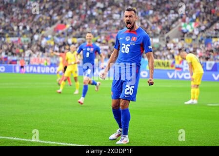 Fussball, UEFA EURO 2024 in Deutschland, Gruppenphase, Slowakei, Ucraina. , . Crediti: PRESSINPHOTO SPORTS AGENCY/Alamy Live News Foto Stock