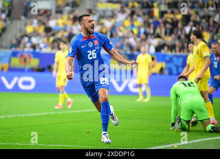 Fussball, UEFA EURO 2024 in Deutschland, Gruppenphase, Slowakei, Ucraina. , . Crediti: PRESSINPHOTO SPORTS AGENCY/Alamy Live News Foto Stock