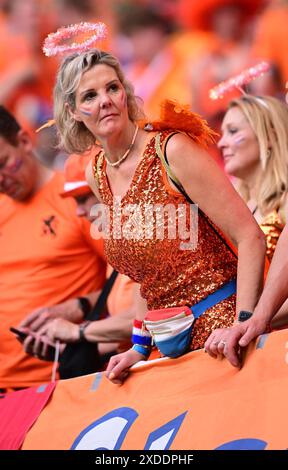 Fan NiederlandeLeipzig, 21.06.2024, Fussball, UEFA EURO 2024 in Deutschland, Gruppenphase, Niederlande - Frankreich crediti: SIPA USA/Alamy Live News Foto Stock