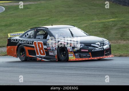 Lexington, Ohio, Stati Uniti. 21 giugno 2024. WILLIAM SAWALICH #18 durante la gara NASCAR/ARCA presso il Mid-Ohio Sports Car Course. WILLIAM SAWALICH #18 ha vinto la gara. (Credit Image: © Scott Hasse/ZUMA Press Wire) SOLO PER USO EDITORIALE! Non per USO commerciale! Foto Stock