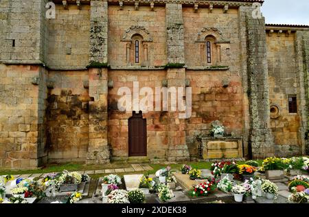 Chiesa romanica di San Pedro da Mezquita, A Merca, Ourense, Spagna Foto Stock