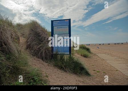 Ainsdale Beach, Southport, Sefton Coast, Mereyside, Regno Unito Foto Stock