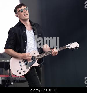 Seaclose Park, Newport, Regno Unito. 21 giugno 2024. I K's si esibiscono sul Main Stage al Festival dell'Isola di Wight, Seaclose Park il 21 giugno 2024 Credit: Emma Terracciano/Alamy Live News Foto Stock