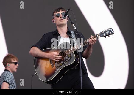Seaclose Park, Newport, Regno Unito. 21 giugno 2024. I K's si esibiscono sul Main Stage al Festival dell'Isola di Wight, Seaclose Park il 21 giugno 2024 Credit: Emma Terracciano/Alamy Live News Foto Stock