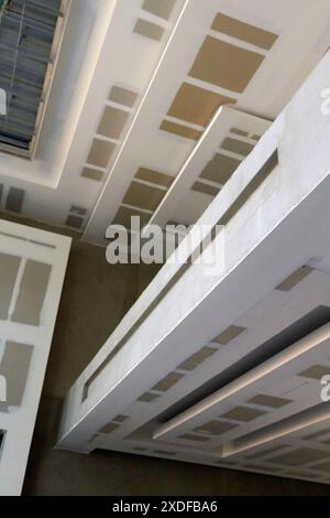 Operai messicani che finiscono gli interni Foto Stock