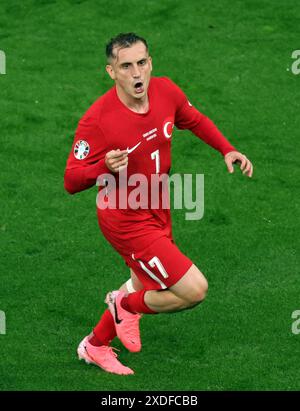 Kerem AktŸrkoglu del Turkiye jubelt Ÿber sein drittes Tor fŸr Seine Mannschaft UEFA EURO 2024 partita a gironi tra Turkiye e Georgia alla Dortmund Football Arena il 18 giugno 2024 a Dortmund, Germania. Vorrundenspiel TŸrkei vs Georgien Copyright by : sampics Photographie Bierbaumstrasse 6 81243 MŸnchen TEL.: ++49/89/82908620 , FAX : ++49/89/82908621 , e-mail : sampics@t-online.de Bankverbindung : Hypovereinsbank MŸnchen Konto : 1640175229 , BLZ 70020270 IBAN : DE78700202701640175229 BIC : HYVEDEMMXXX Weitere motive Motive Aldiedermotive / www.augenklick.de© Foto Stock