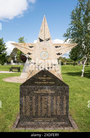 31 Squadron Memorial, National Memorial Arboretum, Alrewa, Lichfield, Staffordshire Foto Stock