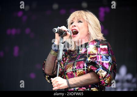 22 giugno 2024, Leeds, South Yorkshire, U. K: Toyah , Performing at Lets Rock Leeds 80s Festival 2024 ,Leeds, Regno Unito (Credit Image: © Robin Burns/ZUMA Press Wire) SOLO USO EDITORIALE! Non per USO commerciale! Foto Stock