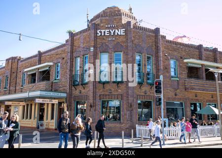 Casa pubblica dell'Hotel Steyne a Manly Beach, sobborgo di Sydney, nuovo Galles del Sud, Australia Foto Stock