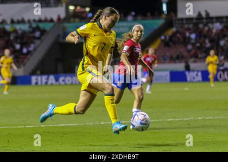 Bryleeh Henry dell'Australia durante la partita della Coppa del mondo femminile FIFA U-20 Costa Rica contro Australia il 10 agosto 2022 Foto Stock