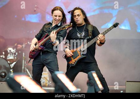 Myrath live auf dem Summerside Festival 2024 beim Flugplatz. Grenchen, 20.06.2024 anni Foto Stock