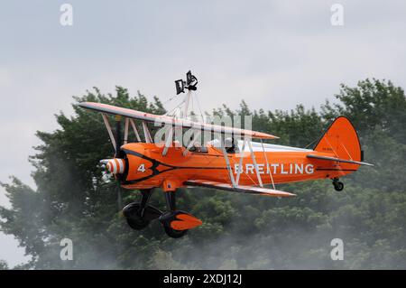 Breitling Wing-Walkers al Cosford Air Show, 2015. Foto Stock