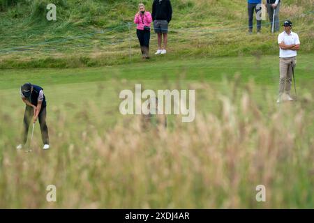 AMSTERDAM, PAESI BASSI - 21 GIUGNO: Maximilian Kieffer della Germania durante il giorno 2, KLM Open 2024, DP World Tour all'International il 21 giugno 2024 ad Amsterdam, Paesi Bassi. (Foto di Henk Seppen/Orange Pictures) Foto Stock