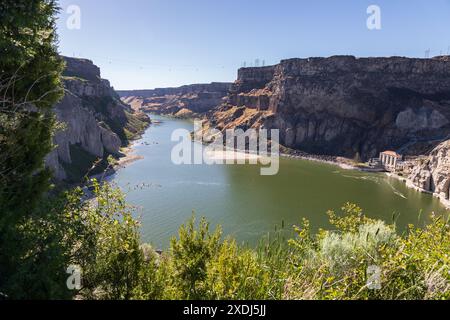 Snake River a Shoshone Falls Twin Falls Idaho Foto Stock