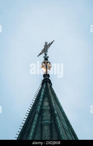 Cattedrale di Nidaros Nidarosdomen nella splendida città di Trondheim, Norvegia Foto Stock