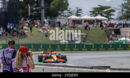 Fotografi durante FORMULA 1 ARAMCO GRAN PREMIO DE ESPANA 2024 - gara, Campionato di Formula 1 a Barcellona, Spagna, 23 giugno 2024 Foto Stock