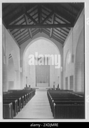 Church of the Epiphany, E. 74th St. E York Ave., New York City. Interno a telaio. Collezione Gottscho-Schleisner Foto Stock