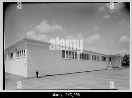 Hoffmann-LaRoche, Nutley, New Jersey. Edificio 40, facciata nord. Collezione Gottscho-Schleisner Foto Stock