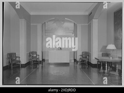 American Bureau of Shipping, 45 Broad St., New York City. Sala ricevimento. Collezione Gottscho-Schleisner Foto Stock