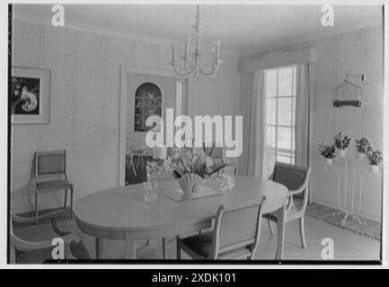 Jay o'Brien, residenza al 990 di Adam Rd., Palm Beach, Florida. Sala da pranzo. Collezione Gottscho-Schleisner Foto Stock