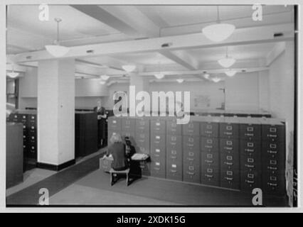 American Bureau of Shipping, 45 Broad St., New York City. Deposito. Collezione Gottscho-Schleisner Foto Stock