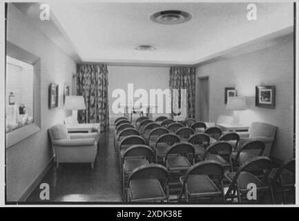 Abbott Laboratories, W. 23rd St., New York City. Foyer, per la fase II. Collezione Gottscho-Schleisner Foto Stock