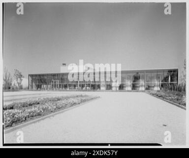 Aeroporto internazionale di Idlewild. Centrale elettrica, vista generale I. Gottscho-Schleisner Collection Foto Stock