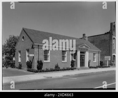 County Trust Company, Hastings, New York. Esterno. Collezione Gottscho-Schleisner Foto Stock