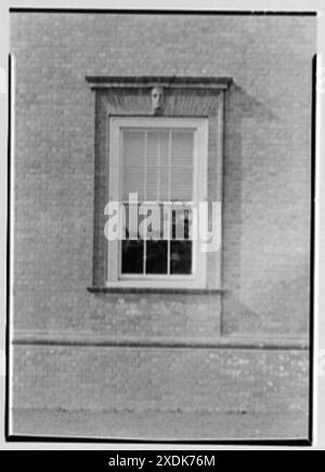 Reader's Digest, Chappaqua, New York. Dettagli finestra. Collezione Gottscho-Schleisner Foto Stock