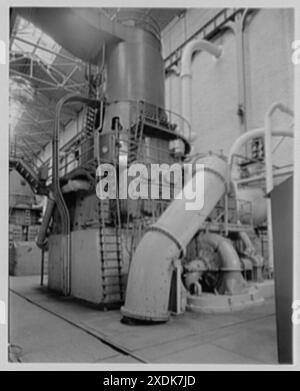 Servizio pubblico del New Jersey, stazione di Marion, Jersey City, New Jersey. Interior II. Collezione Gottscho-Schleisner Foto Stock