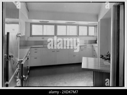 Herbert F. Johnson Jr., Wingspread, residenza a Racine, Wisconsin. Dispensa. Collezione Gottscho-Schleisner Foto Stock