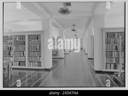 College of Medicine, Syracuse, New York. Biblioteca II. Collezione Gottscho-Schleisner Foto Stock