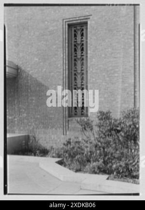 Hayden Planetarium, New York. Dettagli ingresso. Collezione Gottscho-Schleisner Foto Stock