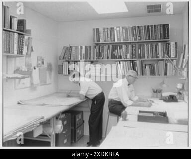 Morris Lapidus, 641 Lexington Ave., New York. Dama. Collezione Gottscho-Schleisner Foto Stock