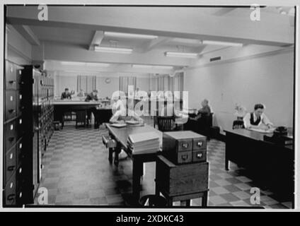 American Bureau of Shipping, 47 Beaver St., New York City. Quarto piano. Collezione Gottscho-Schleisner Foto Stock