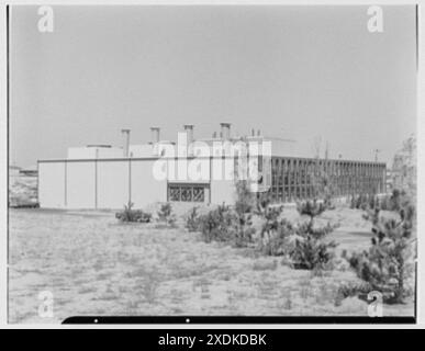 Aeroporto internazionale di Idlewild. Centrale elettrica, esterna della collezione Gottscho-Schleisner ovest III Foto Stock