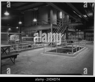Dominion Alkali & Chemical Co., Ltd., Beaunhois [ad es. Beauharnois], Canada. Serbatoio e impianto. Collezione Gottscho-Schleisner Foto Stock