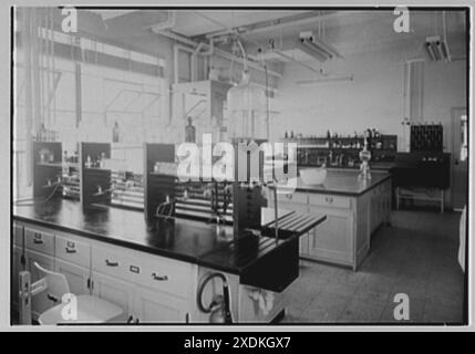 Hoffmann-LaRoche Inc., Nutley, New Jersey. Edificio n. 1, stanza 503 II. Collezione Gottscho-Schleisner Foto Stock