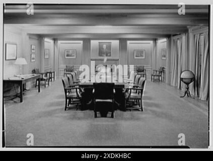 American Bureau of Shipping, 47 Beaver St., New York City. Sala riunioni. Collezione Gottscho-Schleisner Foto Stock