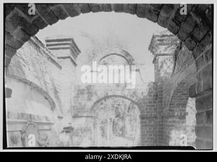 Signora Washington A. Roebling, residenza al 64 S. Battery, Charleston, South Carolina. Dettaglio gazebo II. Collezione Gottscho-Schleisner Foto Stock