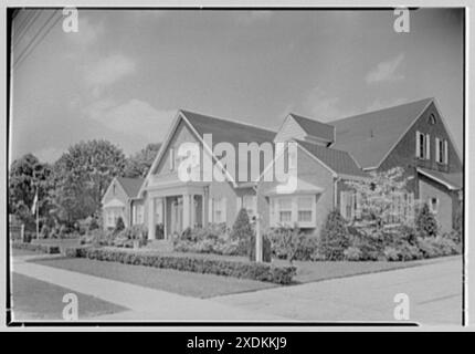 Frederick C. Stutzmann, residenza al 224-39 di Jamaica Ave., Queens Village, New York. Esterno. Collezione Gottscho-Schleisner Foto Stock