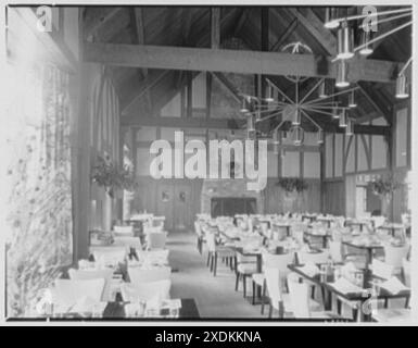 Patricia Murphy, ristorante, affari a Manhasset, Long Island, New York. Camera terrazza I. Collezione Gottscho-Schleisner Foto Stock