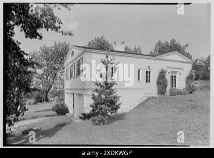 Louie M. Anderson, residenza a Mahopac, New York. Facciata sud. Collezione Gottscho-Schleisner Foto Stock