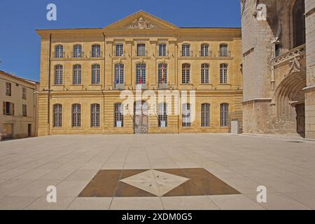 Hotel de ville, Municipio, Saint-Maximin-la-Sainte-Baume, St, Ste, VAR, Provenza, Francia Foto Stock