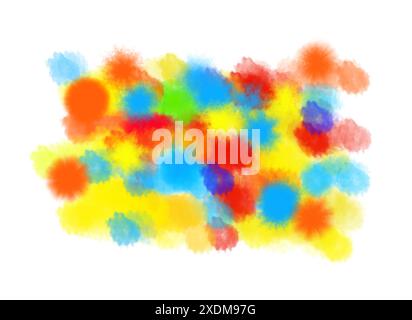 Sfondo brillante con acquerello artistico astratto Foto Stock
