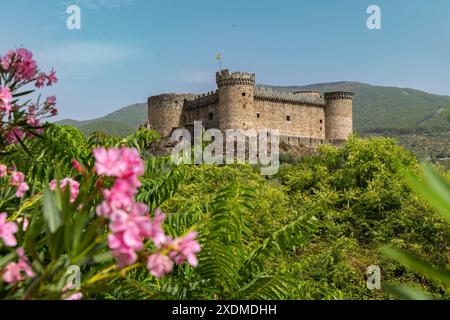 Castello di Mombeltran (Castillo de Mombeltran), Provincia di Avila, Castilla y Leon, Spagna Foto Stock