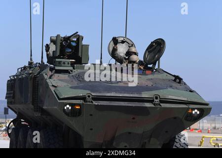 Veicolo da combattimento anfibio del corpo dei Marines degli Stati Uniti (ACV) Foto Stock