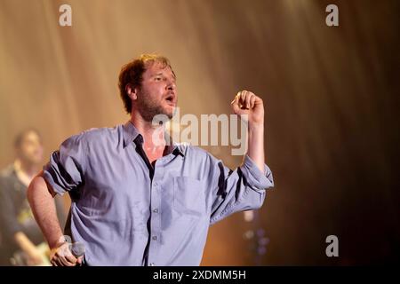 Vienna, Österreich. 23) Juni 2024. Wanda beim 41. Donauinselfest auf der Hauptbühne. Vienna *** Vienna, Austria 23 giugno 2024 Wanda al Festival dell'Isola del Danubio 41 sul palco principale di Vienna Foto Stock